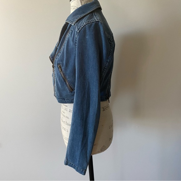 Free People Cropped Denim Jacket - Picture 2 of 9